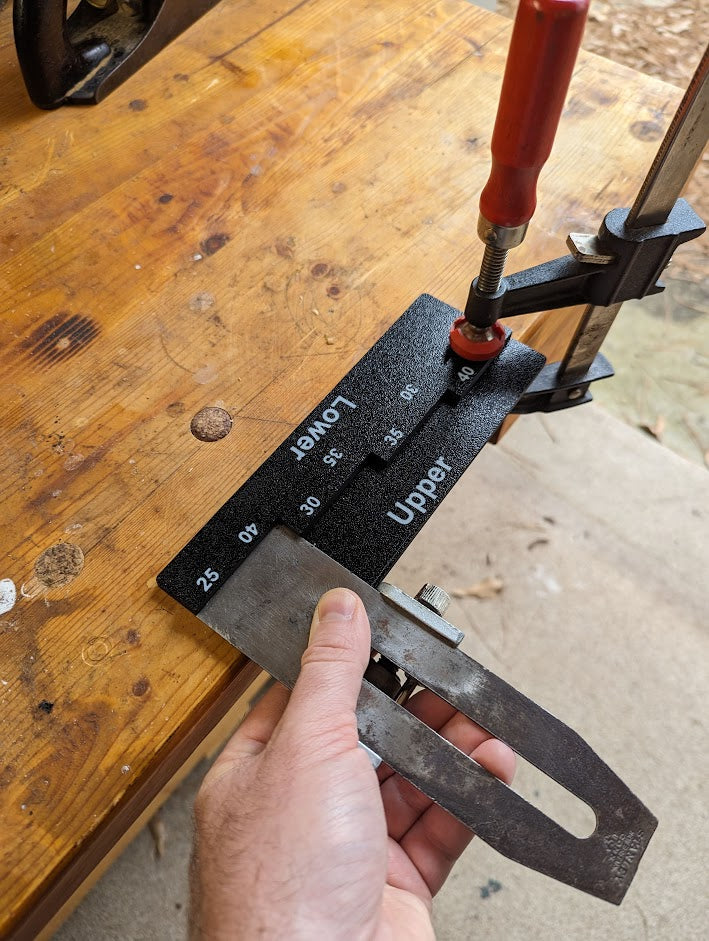 Sharpening and Projection Guide for a Veritas Side-Clamping Honing Guide